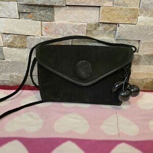 Elegant Black Suede Women's Bag